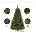 Árbol de Navidad Artificial Member's Mark Joy con Luces LED 2.28 m Drop 002
