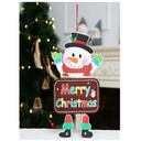 Colgante Armable Navideño Muñeco de Nieve Drop 002