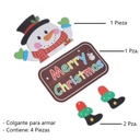 Colgante Armable Navideño Muñeco de Nieve Drop 002