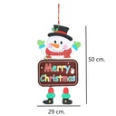 Colgante Armable Navideño Muñeco de Nieve Drop 002