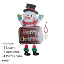Colgante Armable Navideño Muñeco de Nieve Drop 002