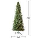 Árbol de Navidad Artificial Member's Mark Premium Richmond Fir con Luces 3.66 m Drop 002