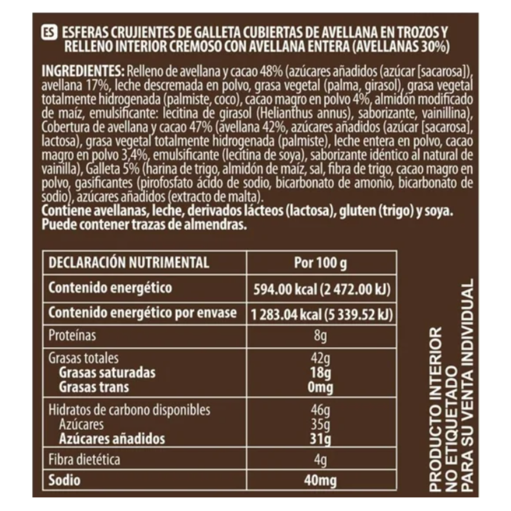 Chocolates Member's Mark Pralinas Europeas 16 pzas 13.5 g c/u Drop 002