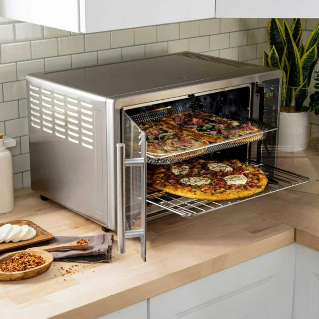 Horno Eléctrico Oster con Freidora de Aire 42L Puerta Francesa Drop002