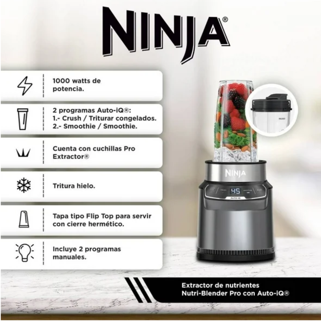 Extractor de Alimentos Ninja Nutri - Blender BN400 Drop002