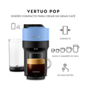 Máquina de Café Nespresso Vertuo Pop Blue Drop002