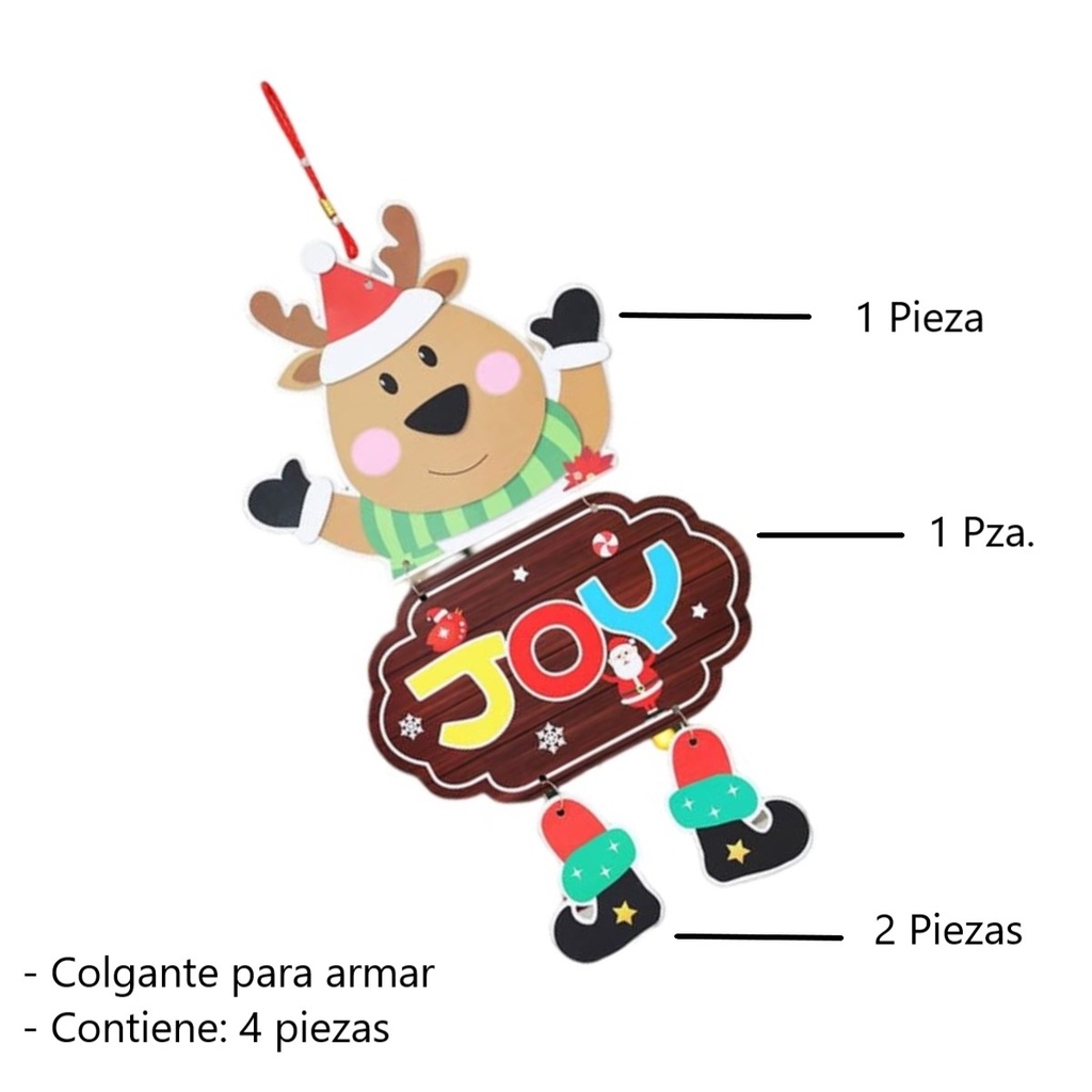 Colgante Armable Navideño Reno Drop 005