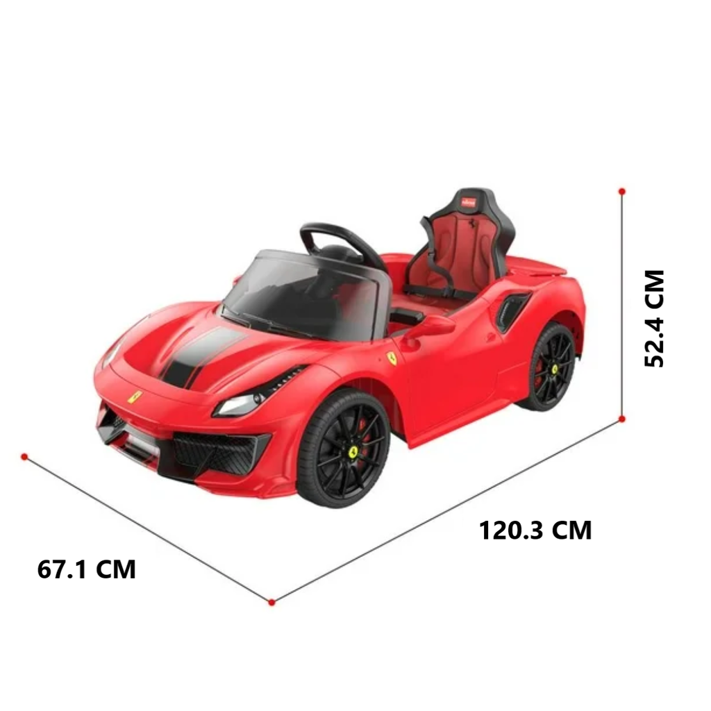Carrito Montable Eléctrico Ferrari Rojo Infantil Drop002