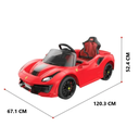 Carrito Montable Eléctrico Ferrari Rojo Infantil Drop002
