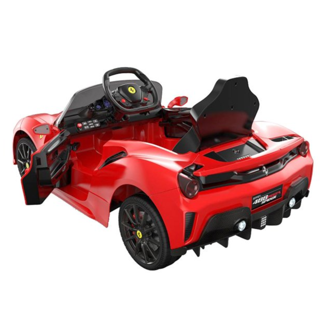 Carrito Montable Eléctrico Ferrari Rojo Infantil Drop002