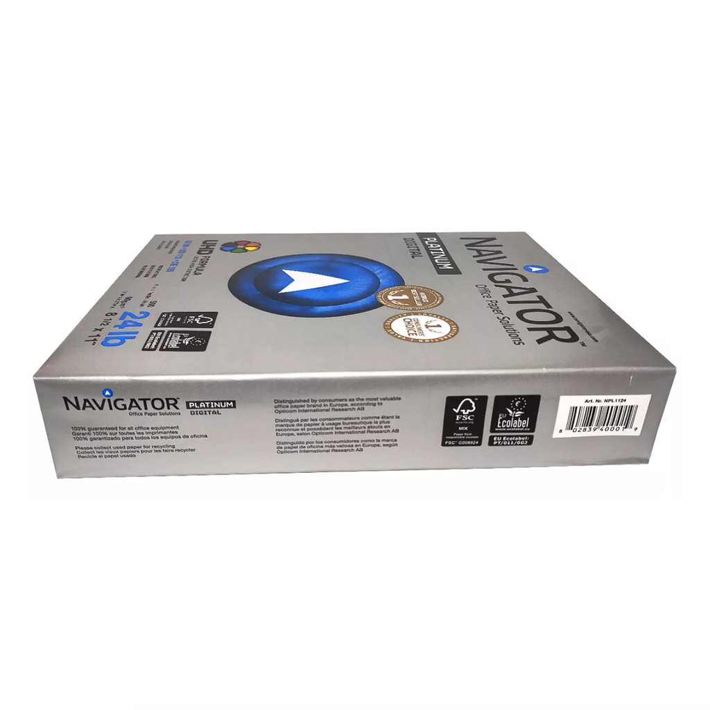 Papel Cortado Blanco Carta Platinum De 75 Gr Con 500 Hojas Drop 009