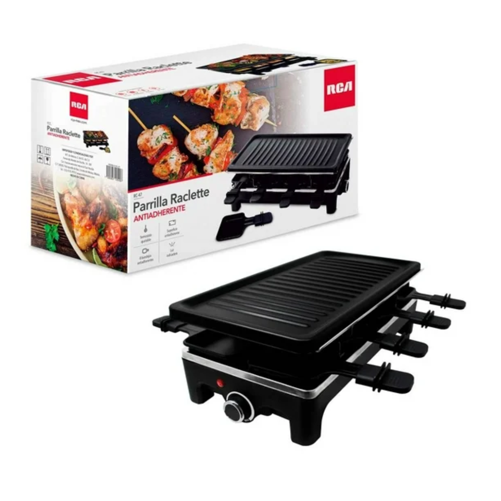 Parrilla Antiadherente RCA Raclette RC-47 1455 W Drop002