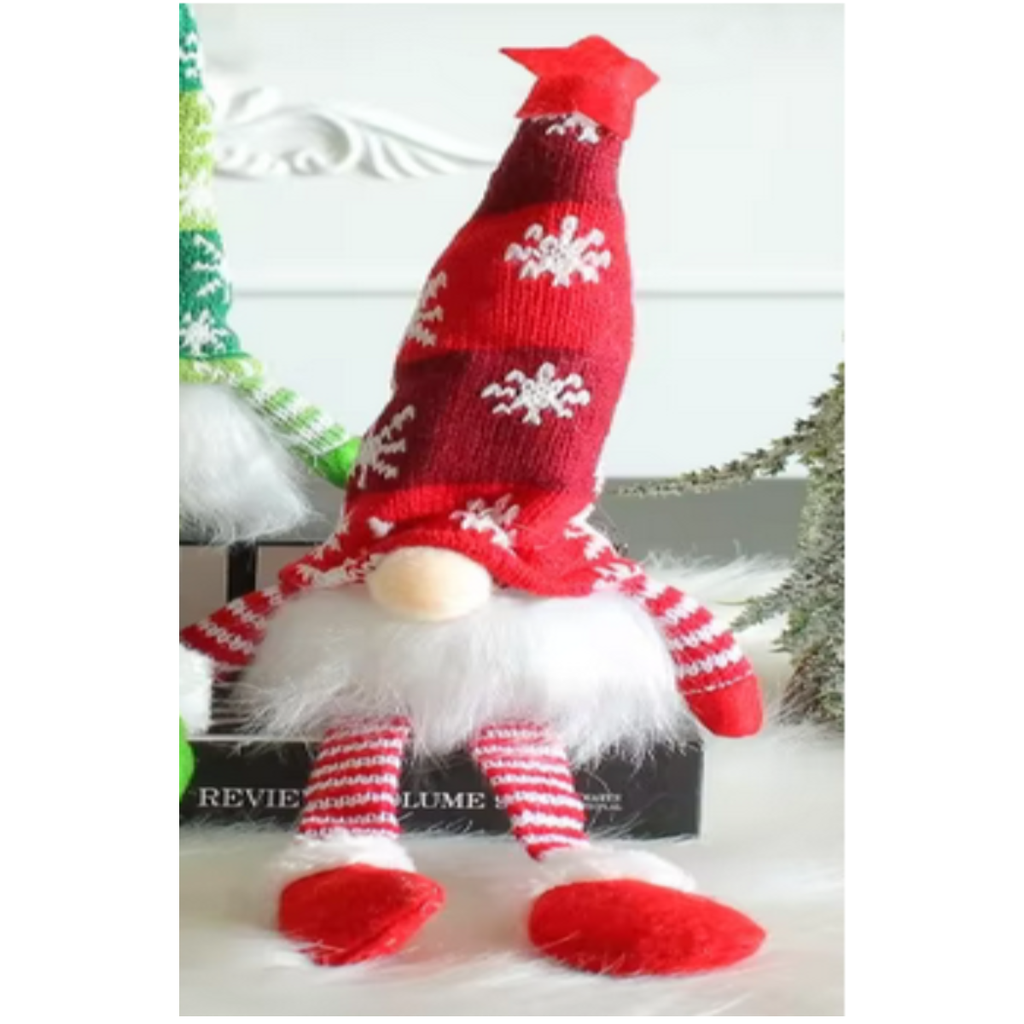 Gnomo Brillante Navidad Muñeco Sin Rostro