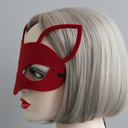 Máscara Sexy De Media Cara De Zorro Cosplay Rojo