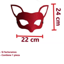 Máscara Sexy De Media Cara De Zorro Cosplay Rojo