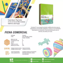 Papel Bright Carta Neon Surtid Pq250 Drop 009