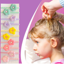 Ligas Para El Cabello En Forma De Flor Para Niñas Banda Elástica