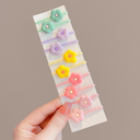 Ligas Para El Cabello En Forma De Flor Para Niñas Banda Elástica