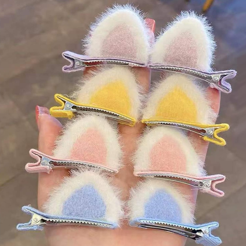 Broche Para El Cabello Con Orejas De Gato Kawaii