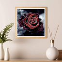 Pintura De Diamantes Para El Hogar Cuadro De Rosa