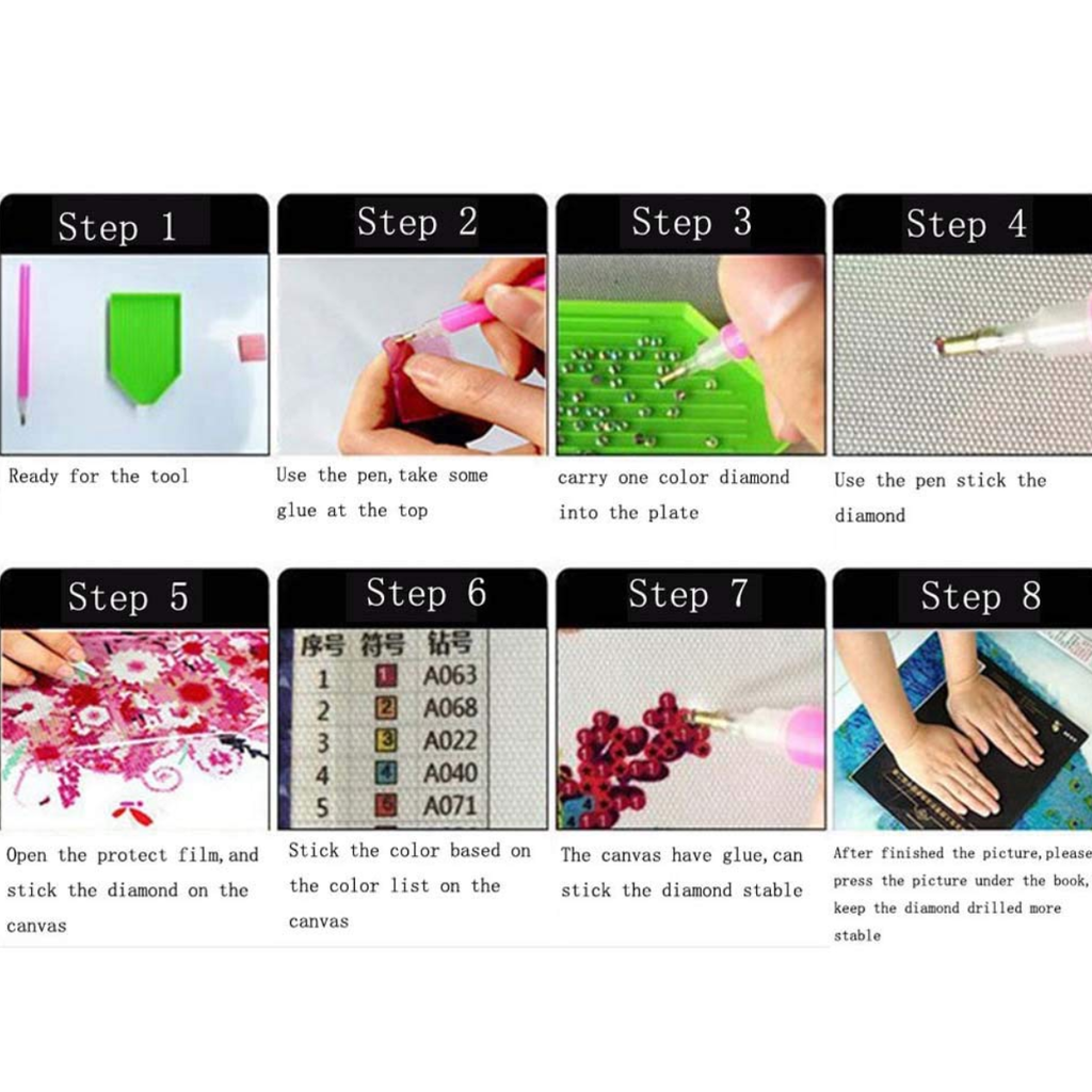 Pintura De Diamantes Para El Hogar Cuadro De Flores