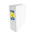 Carpeta Panorámica Azor Kinera Blanca Con Cristal Carta Herraje "O" De 3.0" Pulgadas
