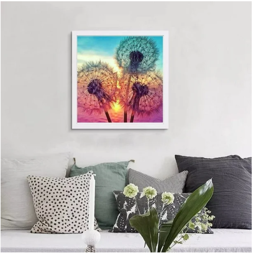 Pintura De Diamantes Para El Hogar Cuadro Diente De León
