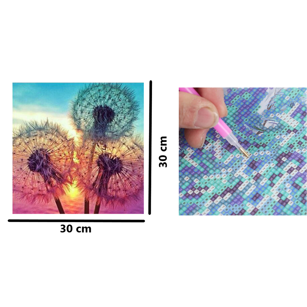 Pintura De Diamantes Para El Hogar Cuadro Diente De León