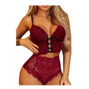 Coordinado Lenceria Muy Comodo Super Sexy! Rojo
