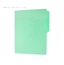 Folder/ Tam. Carta/ Color Verde claro/ Pqte c/25 Pzas/Drop 009