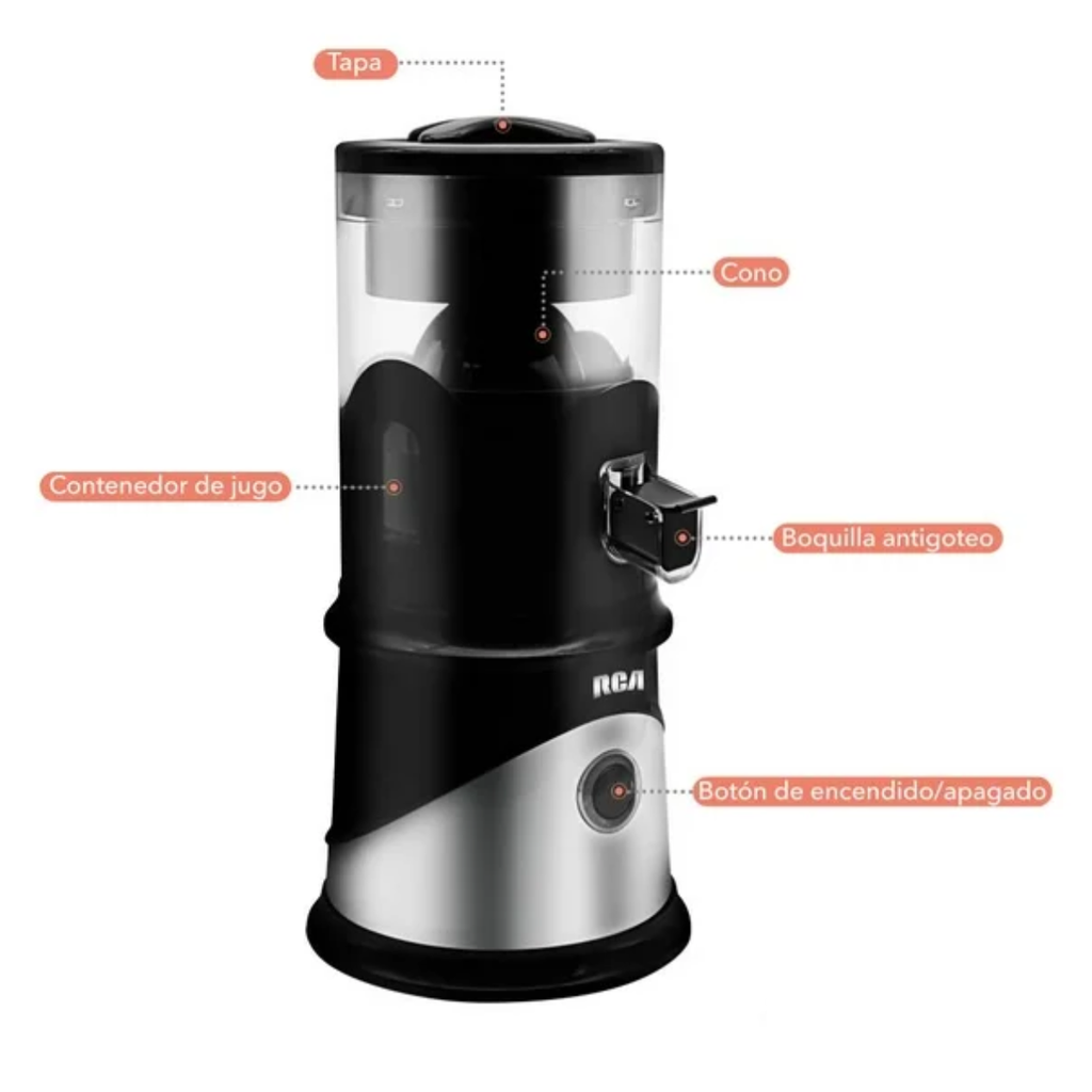 Exprimidor de Cítricos RCA Inalámbrico Negro RC-620 Drop002