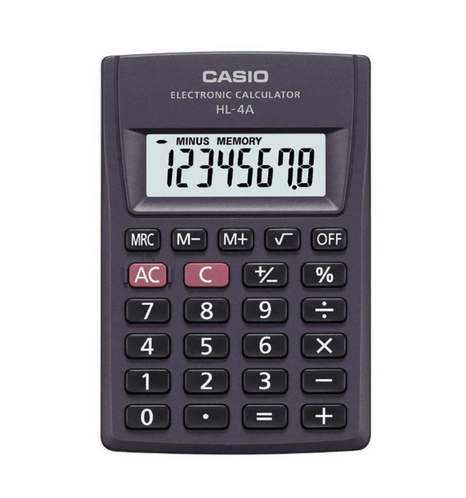 Calculadora De Bolsillo / 8 Digitos / Modelo Hl-4/Drop 009