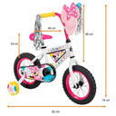 Bicicleta Infantil Huffy Disney Minnie Rodada 12 Drop002