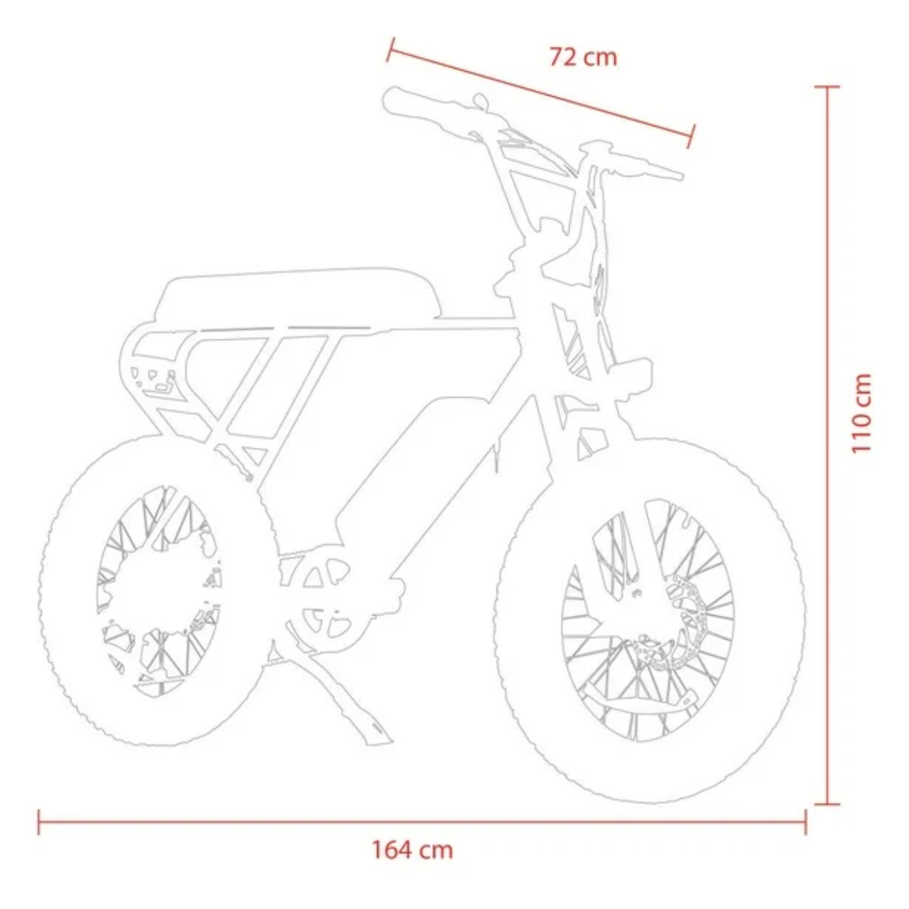 Bicicleta Eléctrica Hurley HE-09-BK Rodada 20 Drop002
