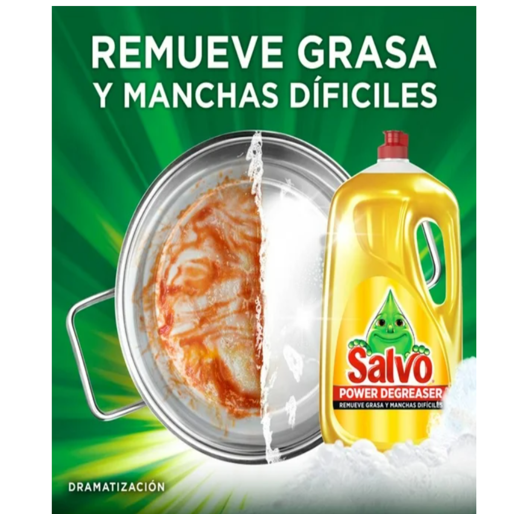 Lavatrastes Líquido Salvo Power Degreaser 2.6 l  Drop002