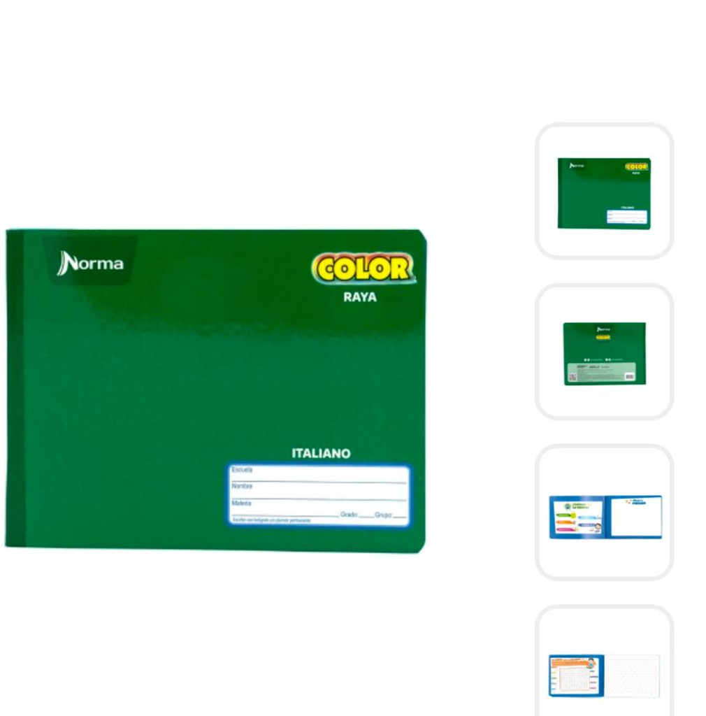 Cuaderno Italiano Cosido C/100hojas/Drop 009