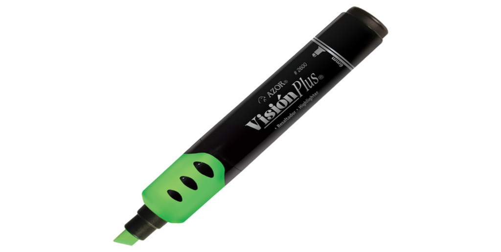 Resaltador Vision Plus verde