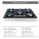 Parrilla a Gas Supra Onix 90 de 5 Quemadores Drop002
