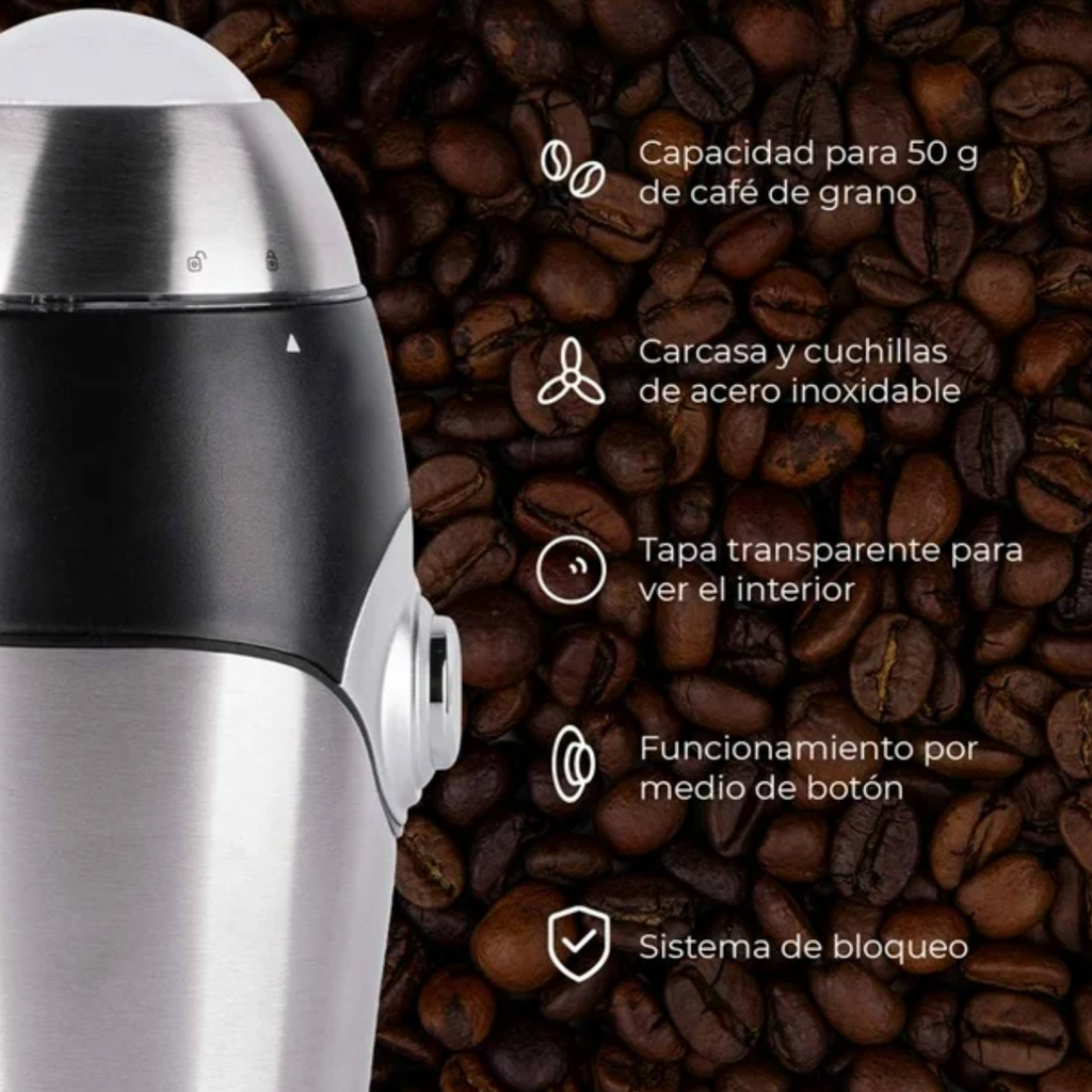 Molino de Café Daewoo Acero Inoxidable Drop002