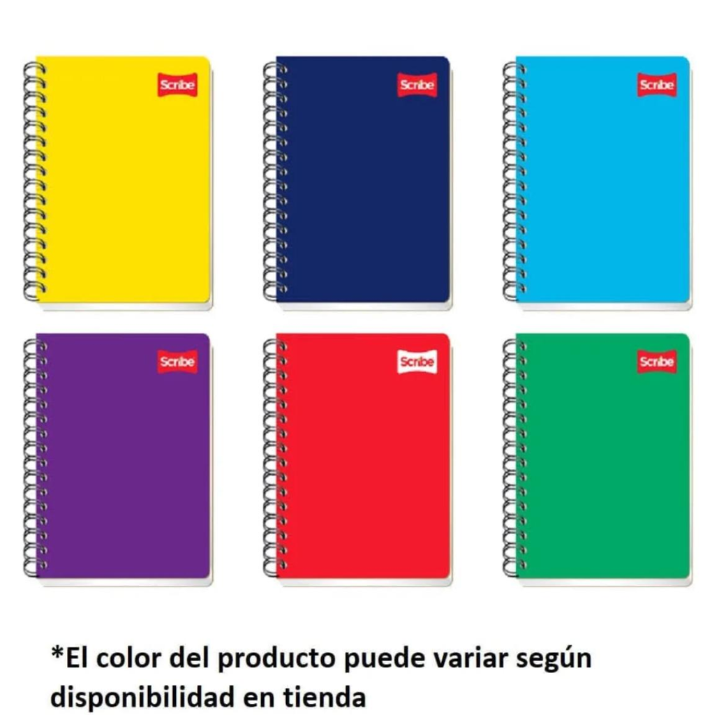 Cuaderno Francés Scribe Espiral Doble Clásico Cuadro Grande 100 Hojas