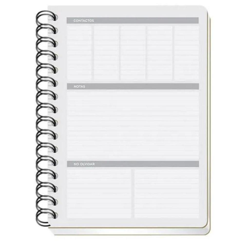 Cuaderno Francés Scribe Espiral Doble Clásico Cuadro Grande 100 Hojas