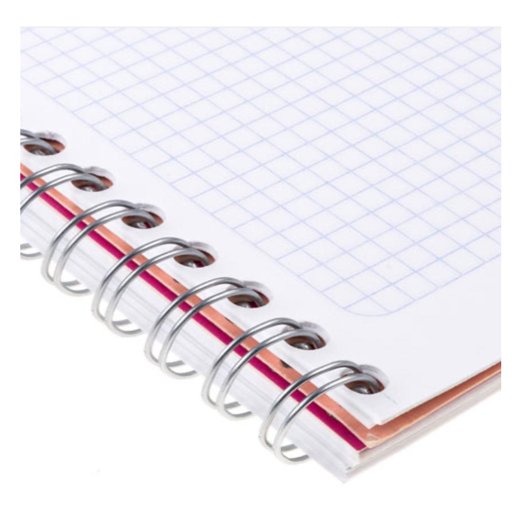 Cuaderno Francés Espiral Doble Natural Cuadro Chico 100 HojasDrop 009