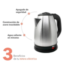 Tetera Eléctrica RCA Acero Inoxidable RC-180GB01 Drop002
