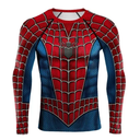 Camisa Deportiva Licra De Spiderman Manga Largas!