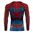 Camisa Deportiva Licra De Spiderman Manga Largas!