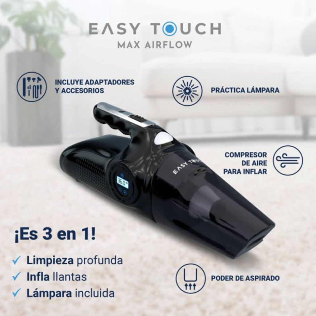 Aspiradora 2 en 1 EASY TOUCH Infladora Max AirFlow Drop002