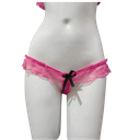 Coordinado Sexy De Encaje, Brassiere Hueco, Rosa Pastel