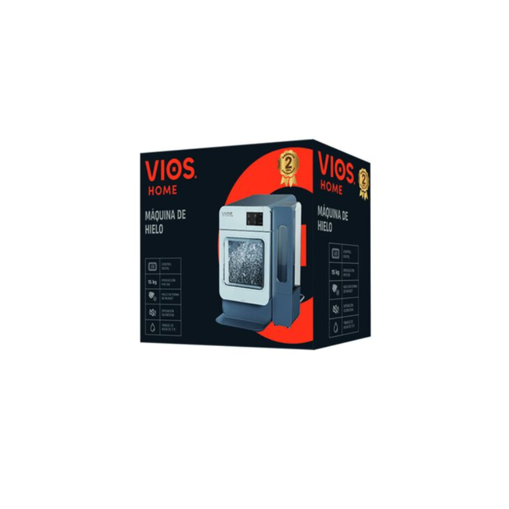 Máquina de Hielo Vios Home 15Kg Gris Drop011