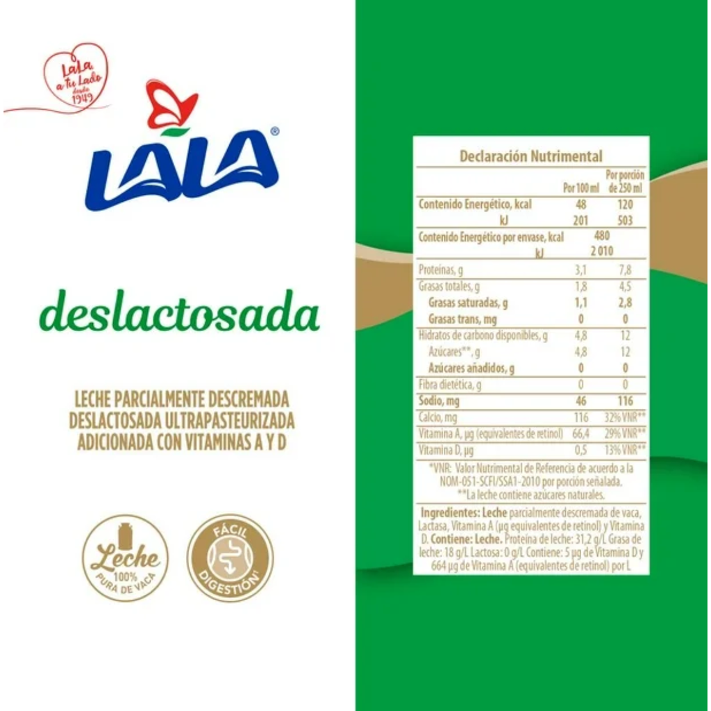 Leche Deslactosada Lala 12 pzas Drop002