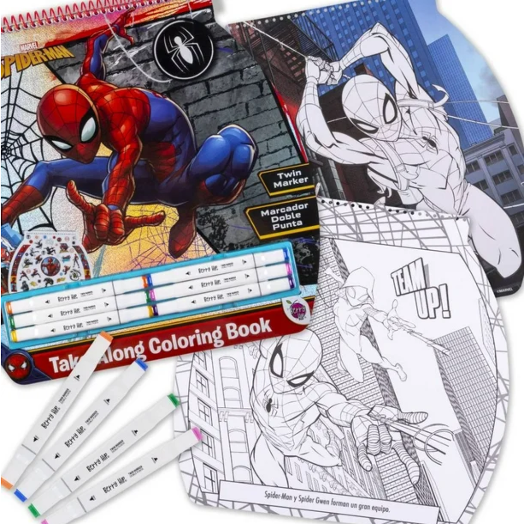 Libro de Historias y Actividades Infantil Spiderman Drop002